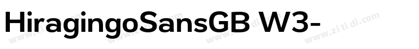 HiragingoSansGB W3字体转换